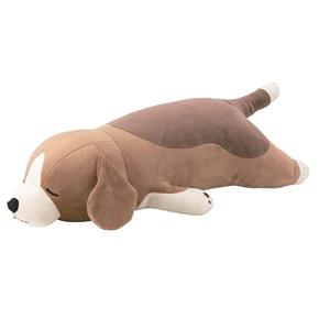 りぶはあと 抱き枕 プレミアムねむねむアニマルズ ビーグル犬のビッキー Mサイズ (全長約53cm) ふわふわ もちもち 48904-37の商品画像