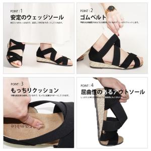 【20%OFFクーポン】サンダル レディース ...の詳細画像2
