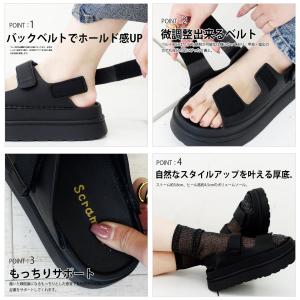 【10%OFFクーポン】スポーツサンダル 厚底...の詳細画像1