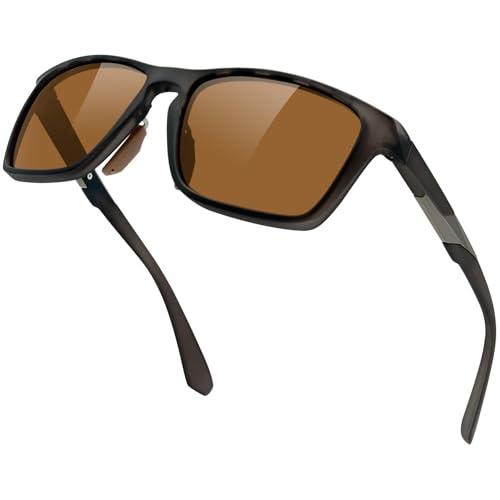 [KANASTAL]サングラスメンズ 偏光 UV400 紫外線カット 運転用 超軽量 TR90 抗衝...