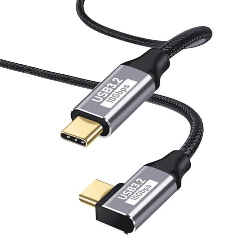 USB C ケーブル Type-C 充電 L字PD対応 100W急速充電/ USB 3.2 標準 1...