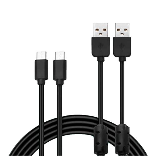 PS5用充電コード USB充電ケーブル (2本セット) 1.8m 急速充電 Type C ケーブル ...