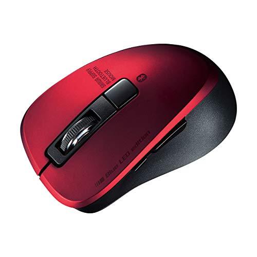 サンワサプライ Bluetooth 5.0マウス 静音 ブルーLED 5ボタン 2400dpi(3段...