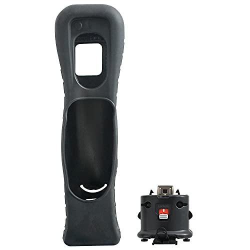 OSTENT モーションプラス シリコンケース付き Nintendo Wii リモコンに対応 (Bl...