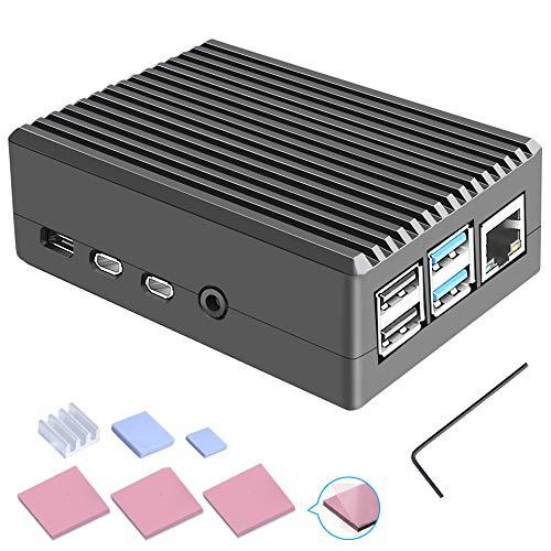GeeekPi Raspberry Pi4アルミニウムケースRaspberryPi 4Bパッシブ冷却...