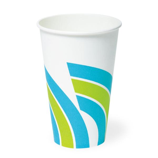 サンナップ 紙コップ 大容量 360ml 12oz レインボー レジャーなどで幅広く採用されている厚...