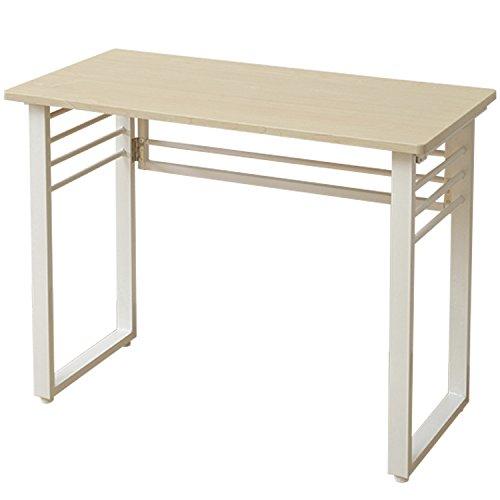 山善(YAMAZEN) サイバーコム 折りたたみデスク(幅90 奥行45) ナチュラルメイプル HP...