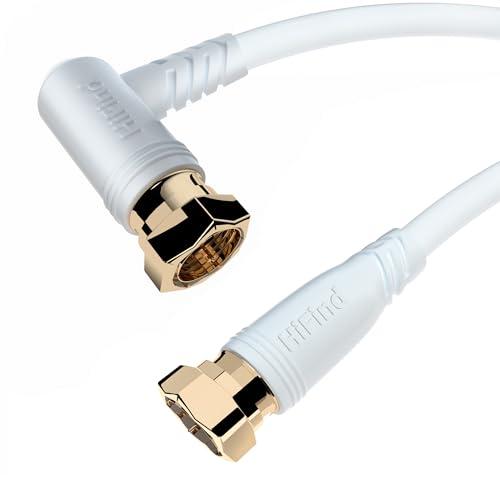 HiFind アンテナケーブル 2M テレビ用アンテナコード 3重シールド S-4C-FB同軸ケーブ...