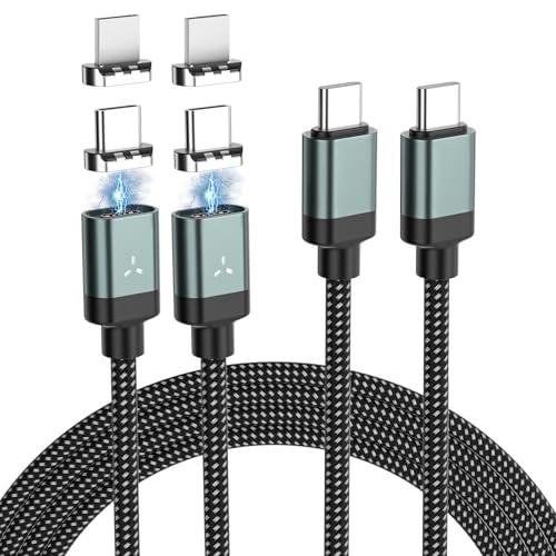 マグネット-充電ケーブル for iphone16 充電ケーブル2本入り 1.2m+2mTYPE-C...