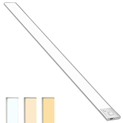 人感センサーライト 充電式ライト 60cm バーライト 無段階調光 3段階調色 LEDセンサーライト...
