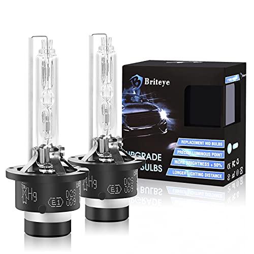 Briteye 車用ヘッドライト HID D2S バルブ 車検対応 6500K 高輝度 純正用 HI...