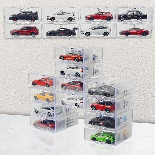 GUNSEED トミカ収納（10/40台収納）、ミニカーケース 壁掛け機能、組み合わせなトミカケース...