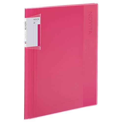 コクヨ(KOKUYO) ファイル クリヤーブック ノビータ 固定式 A4 60枚 ピンク ラ-NV6...