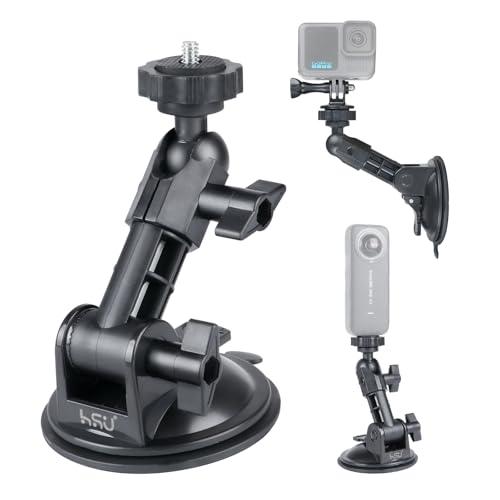 HSU 吸盤マウント 車載マウント gopro用車載ホルダー Insta360 カメラ用 超強吸着力...