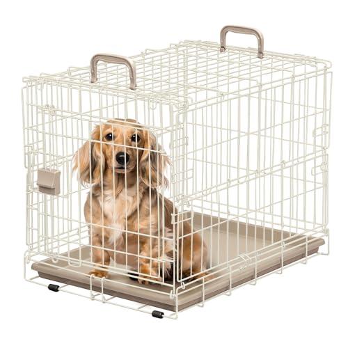 アイリスプラザ 折りたたみケージ 犬 猫 防災 ライトナチュラル 小型犬用 幅46×奥行63×高さ5...