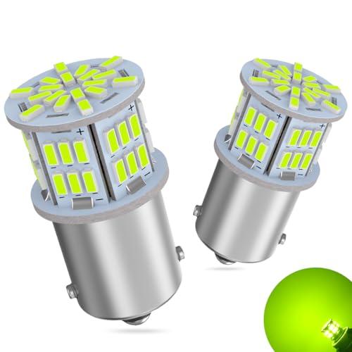 24V車専用S25 LEDシングル レモングリーン 爆光 G18 BA15s P21W 54連 30...
