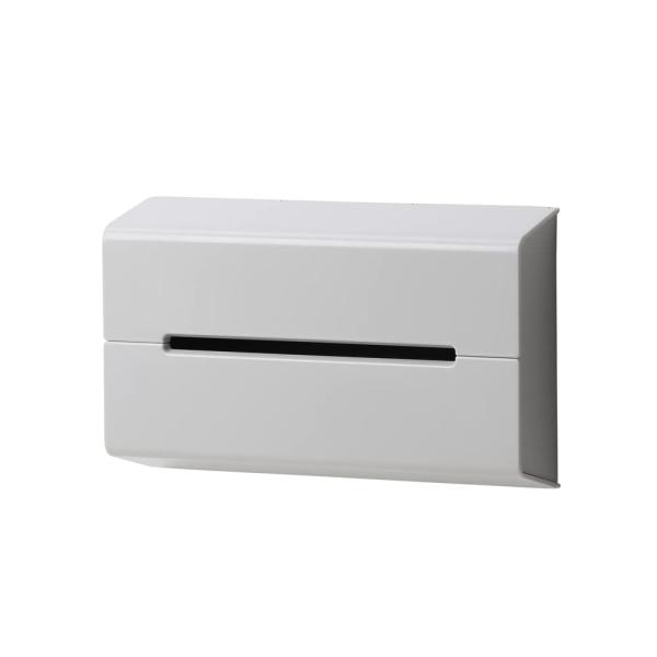 イデアコ ティッシュケース 壁に貼って使える ウォール マットグレー