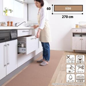 日本製 撥水 消臭 洗えるサンコー キッチンマ...の詳細画像1