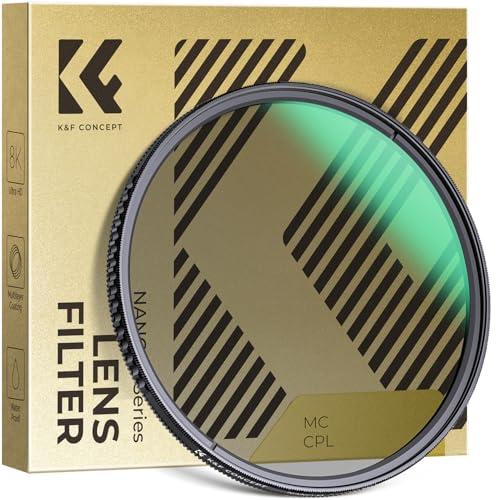 K&amp;F CONCEPT 67mm CPLフィルター 高透過率 低反射率 光学ガラス PLフィルター ...