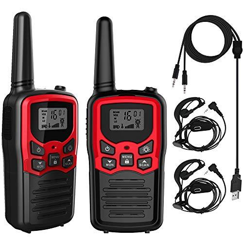 トランシーバー 無線機 免許不要 特定小電力 充電式 携帯型 T518 災害緊急対応 USBケーブル...