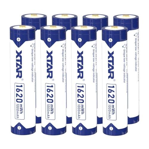 XTAR 1.5V 単4リチウム電池 1620mWh 高容量AAA充電池 (単四リチウム電池8本)