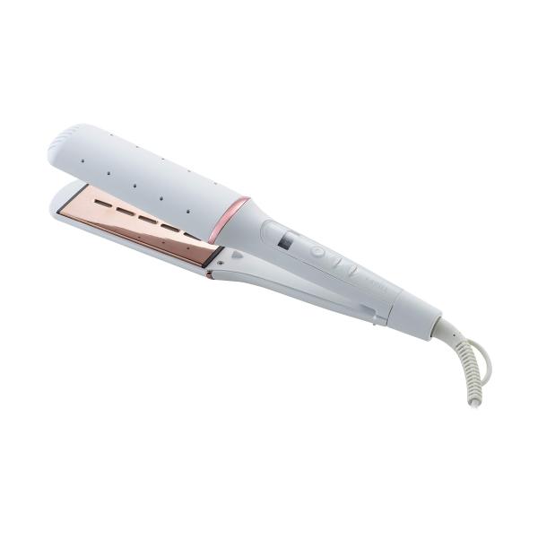 LAVIEL ヘアアイロン ワイド ストレートアイロン 海外対応 WET&amp;DRYタイプ 遠赤外線ラン...