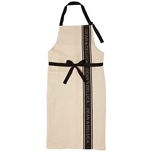 [ディーンアンドデルーカ] ジャガードエプロン ブラック&amp;ナチュラル レディース メンズ 約着丈94...