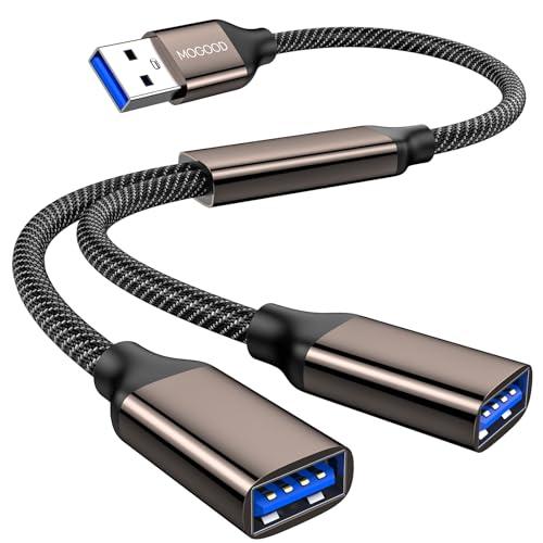 MOGOOD USB分岐器 USB to 2*USB3.0 USBスプリッタYケーブル USB 3....