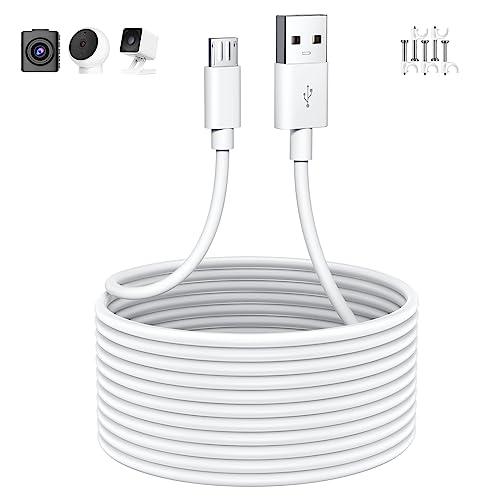 マイクロusbケーブル 3M micro usb 電源ケーブル 防犯監視カメラの給電用 USB A-...