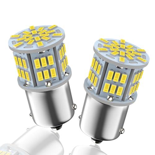 Autart 12V-24V S25 シングル球 ホワイト ピン角180度 （P21W 1156 G...