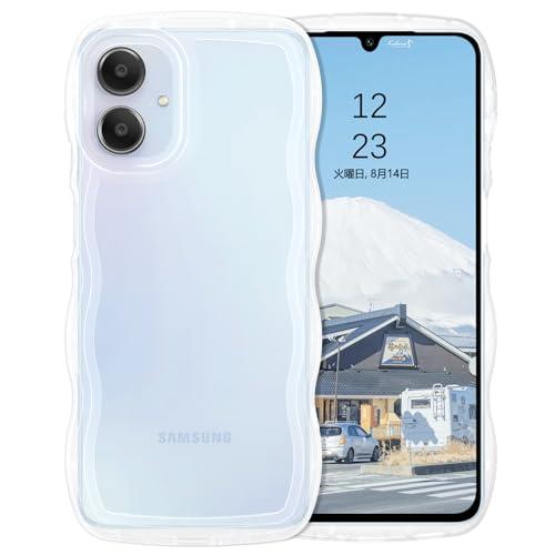 VENINGO Galaxy a25 5G ケース ギャラクシーa25 ケース ウェーブ 半透明フレ...