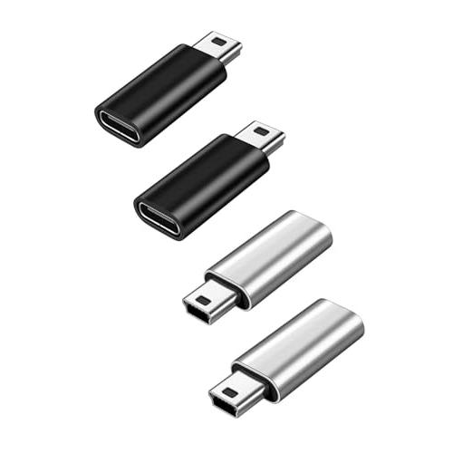 YFFSFDC USB C to ミニUSB 変換アダプタ 4個セット USB C (メス) - M...