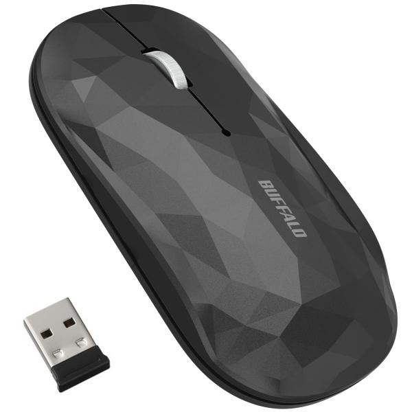 バッファロー ワイヤレス モバイルマウス 2.4GHz レシーバー付属 FLEXUS 薄型軽量 3ボ...