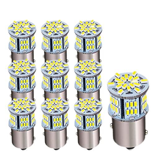Autart S25 シングル球 12V-24V ホワイト ピン角180度 P21W 1156 G1...
