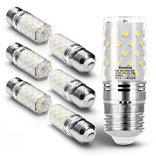 LED電球 E26口金 60W形相当 T形タイプ 6W 昼白色5000K 820lm 全方向360°...