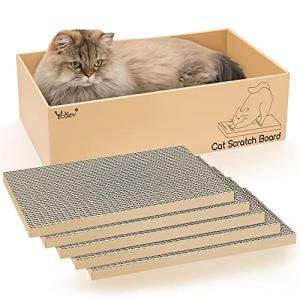 Ycozy 猫 爪研ぎ 段ボール 5枚入り ダンボール箱に猫爪とぎ 両面使える 猫爪とぎ 猫ベッド 猫つめとぎ 猫ソファー 掃除楽 室内猫/子猫｜アールツー