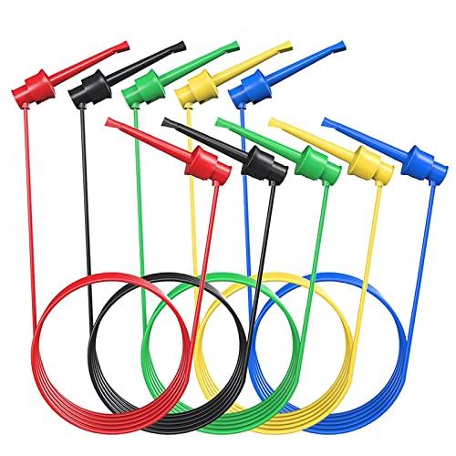 Cleqee シリコーンマルチメーターテストリード デュアルSMD ICテストフッククリップ 電子テ...