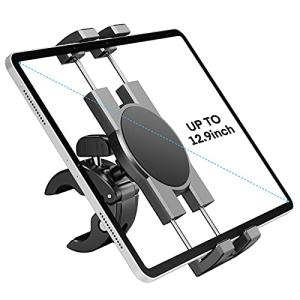 スピンバイク タブレットホルダーマウント、電話 iPad ホルダースタンド エクササイズバイク ハンドルバーマウント 定置式自転車、トレッドミル