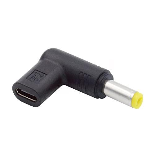 Cablecc USB 3.1 タイプ C USB-C メス - DC 12V 5.5x2.5mm ...