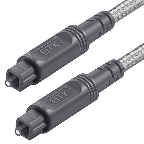 光デジタルケーブル EMK Toslink 光ケーブル 1M ?光デジタル オーディオケーブル 同軸...