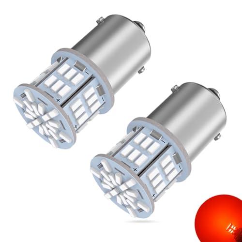 24V車専用S25 LEDシングル レッド 爆光 G18 BA15s P21W 54連 3014SM...