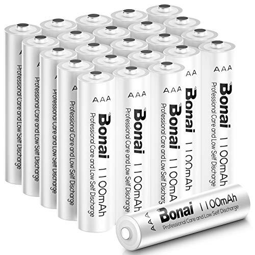 BONAI 単4電池 充電池 単4形ニッケル水素充電池 24個パック 高容量1100mAh （約12...