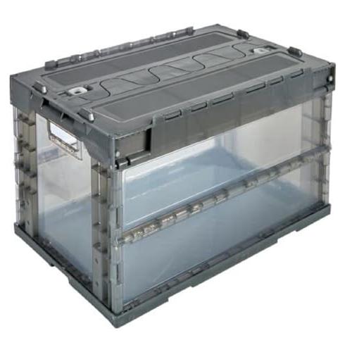 トラスコ中山(TRUSCO) α折りたたみコンテナ 50L スライドロックフタ付 TR-SC50TM...