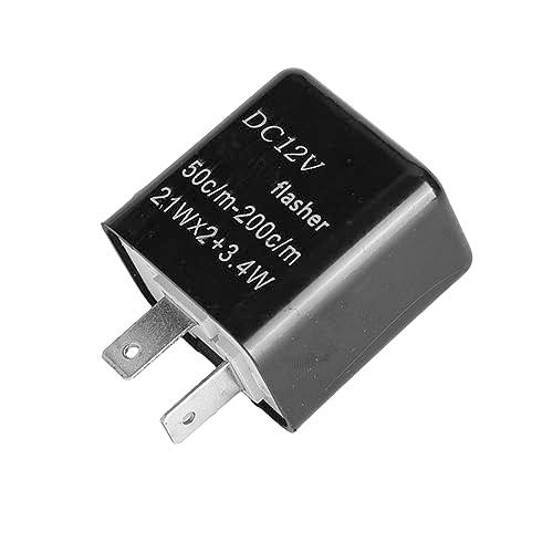 KICARYAJP バイク用 ウインカーリレー 12V ICリレー LED対応 2ピン ハイフラ防止...