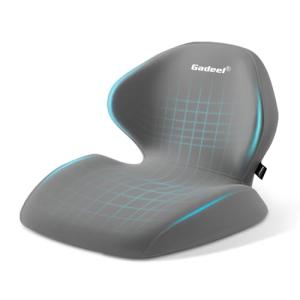 Gadeel 低反発 腰クッション 座布団 一体型 ランバーサポート