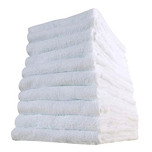 Kosugizen フェイスタオル 徳用白タオル ホワイト 34×80cm 乾きやすい薄手タイプ ま...