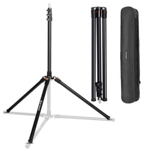 K&F Concept ライトスタンド 撮影 ストロボ スタンド 撮影用ライト スタンド 56~220cm アルミニウム製 軽量890g 持ち運