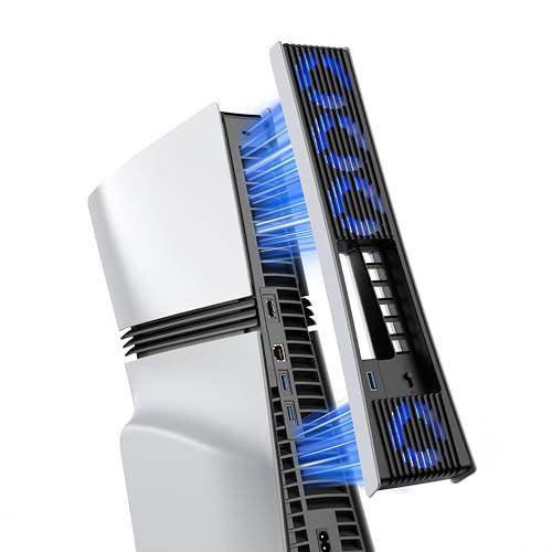 KIWIHOME PS5 PRO用 冷却ファン 四つのふぁん&amp;36ブレード PS5 Pro 冷却 対...