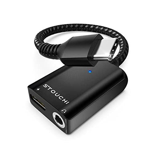 Stouchi タイプC イヤホン 変換ケーブル USB Type C to 3.5mm Aux端子...