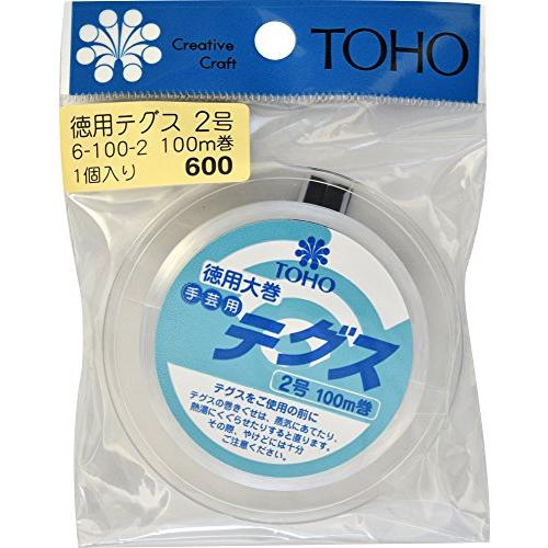 TOHO テグス 太さ約0.23mm×約100m巻 2号 スキ 6-100-2